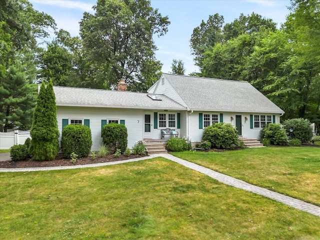 7 Lorraine Rd, Manchester, CT 06040 - view of front facade featuring a chimney and roof with shingles