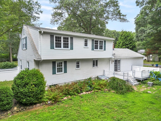 7 Lorraine Rd, Manchester, CT 06040 - rear view of house featuring a deck and a shingled roof