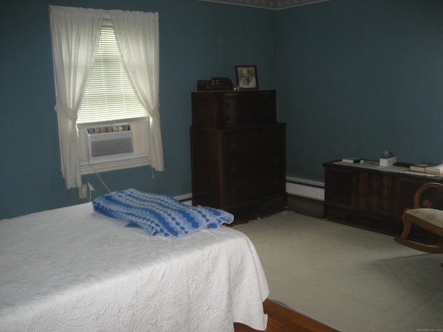 46 Wayne St, Norwich, CT 06360 - bedroom with a baseboard heating unit and cooling unit