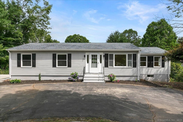 219 Browning Rd, Norwich, CT 06360 - ranch-style home featuring entry steps and roof with shingles