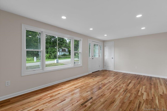 219 Browning Rd, Norwich, CT 06360 - spare room featuring wood finished floors and recessed lighting