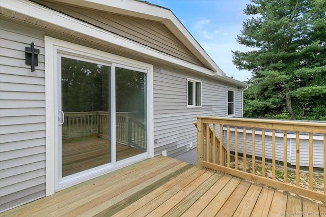 219 Browning Rd, Norwich, CT 06360 - view of wooden deck