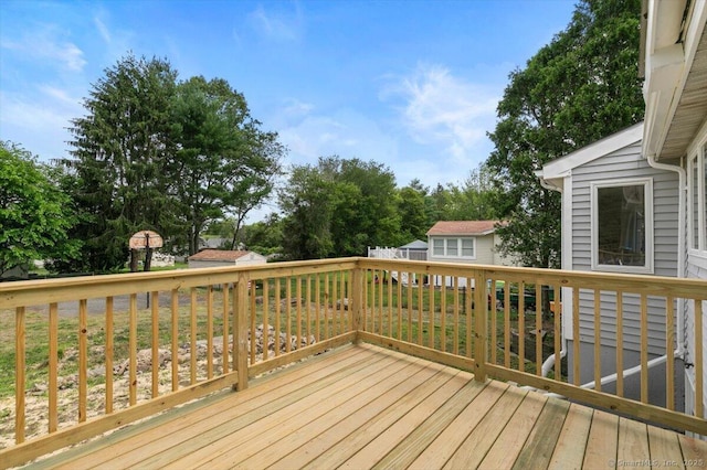 219 Browning Rd, Norwich, CT 06360 - deck with view of scattered trees
