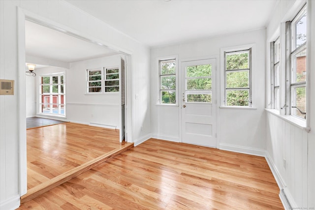 195 Whittier Rd, New Haven, CT 06515 - entrance foyer featuring plenty of natural light and light wood finished floors