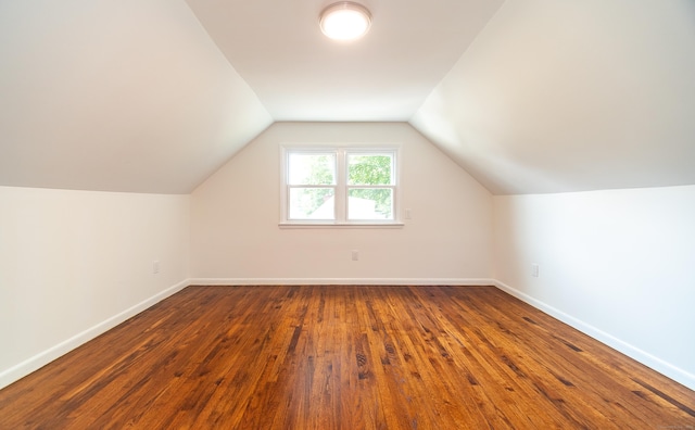 112 Pitt St, Bridgeport, CT 06606 - additional living space featuring dark wood finished floors and lofted ceiling