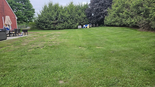 222 Gilead St, Hebron, CT 06248 - view of green lawn featuring a patio area