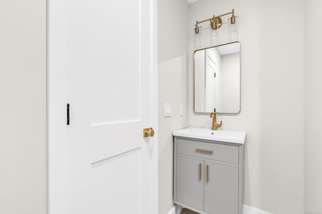 39 Cambridge Dr, Greenwich, CT 06831 - bathroom with vanity and baseboards