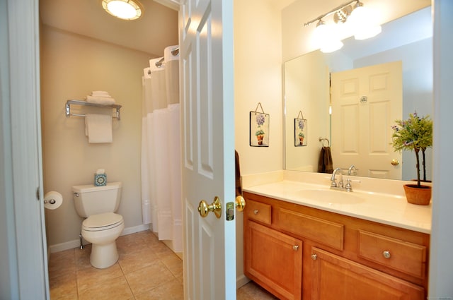 190 Shadow Pond, Suffield, CT 06078 - bathroom with vanity, tile patterned flooring, and curtained shower