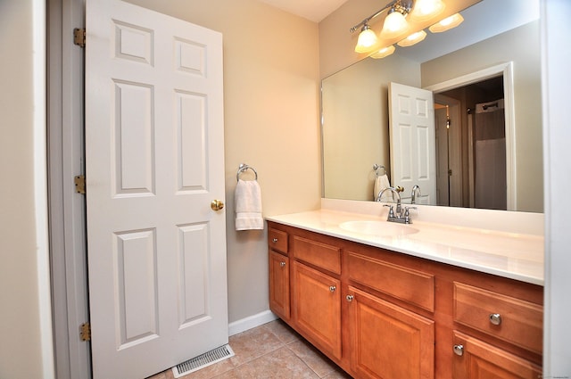 190 Shadow Pond, Suffield, CT 06078 - bathroom with vanity and tile patterned flooring