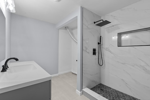 302 Fieldwood Rd, Waterbury, CT 06704 - full bath featuring a marble finish shower and vanity