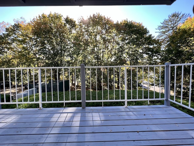 280 Gardner Ave Unit D4, New London, CT 06320 - wooden deck with a fenced backyard