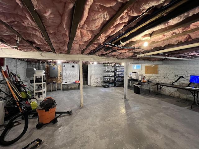 34 Division St, Norwich, CT 06360 - unfinished basement featuring electric panel