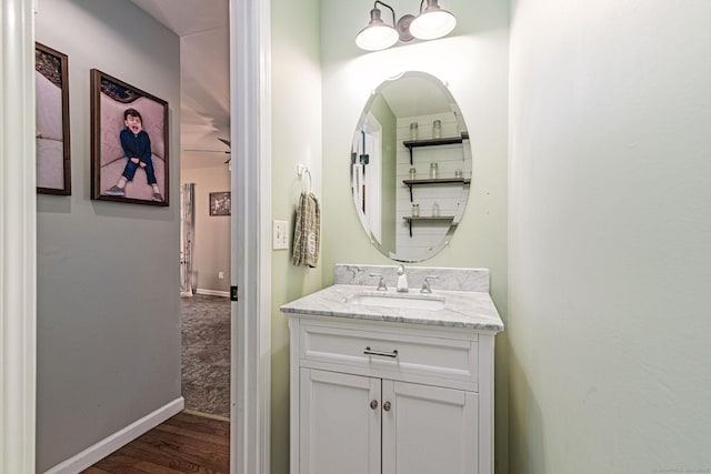 93 Cook Hill Rd, Killingly, CT 06239 - bathroom featuring vanity and wood finished floors