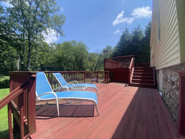 29 Grumman Ave, Wilton, CT 06897 - deck featuring stairway
