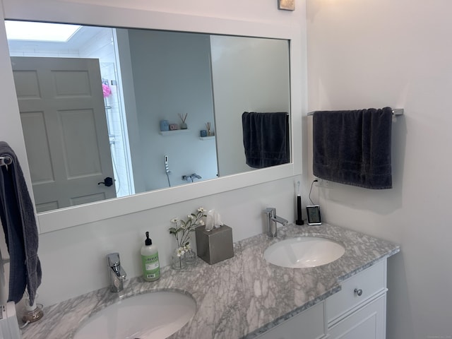 8 Sharon Ln, Old Saybrook, CT 06475 - full bathroom featuring double vanity