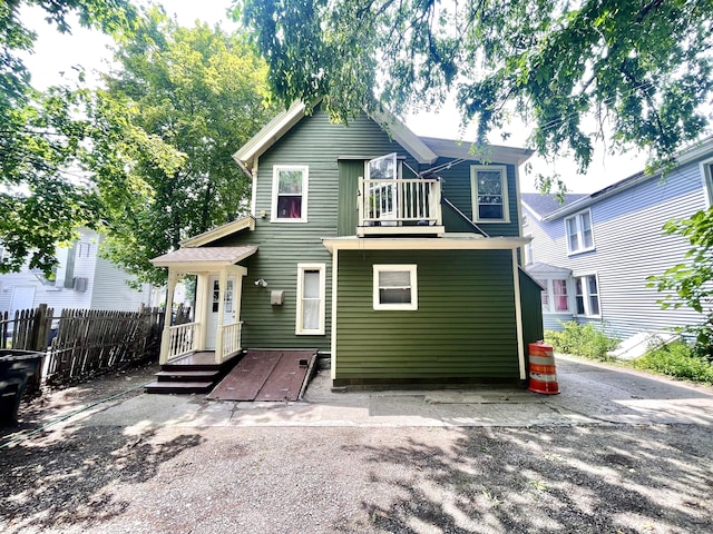 271 S Main St, Torrington, CT 06790 - back of property featuring a balcony