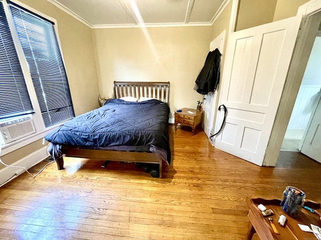 271 S Main St, Torrington, CT 06790 - bedroom featuring light wood-type flooring and crown molding