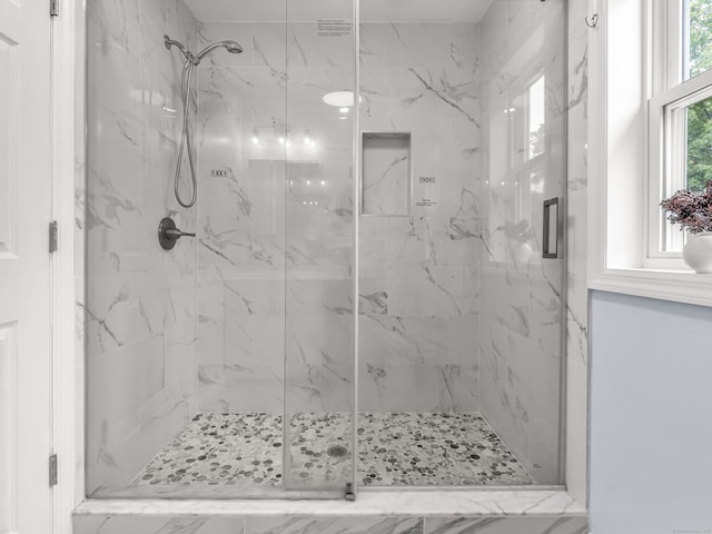 39 Beaver Brook Rd, Danbury, CT 06810 - bathroom with a marble finish shower
