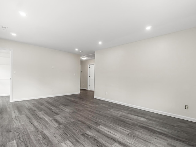 39 Beaver Brook Rd, Danbury, CT 06810 - spare room featuring dark wood finished floors and recessed lighting