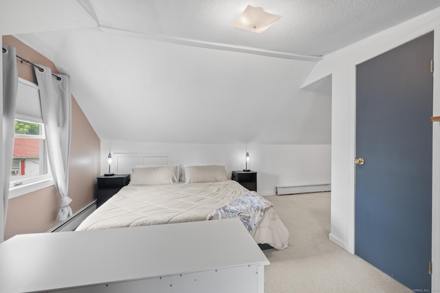 20 Harris St, Enfield, CT 06082 - bedroom featuring lofted ceiling, carpet, and a baseboard radiator
