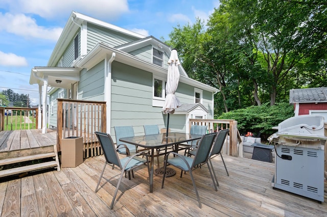 20 Harris St, Enfield, CT 06082 - deck featuring area for grilling and outdoor dining space