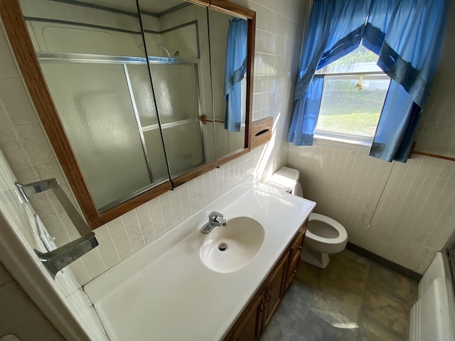 115 Cooper Dr, Waterbury, CT 06704 - bathroom with vanity and a shower with shower door