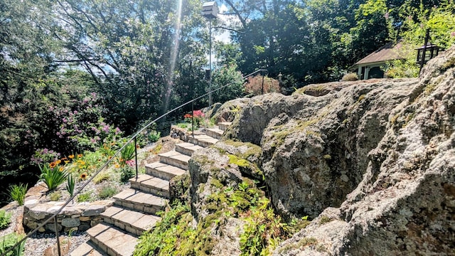 32 Rocky Glen Rd, Danbury, CT 06810 - view of yard featuring stairway
