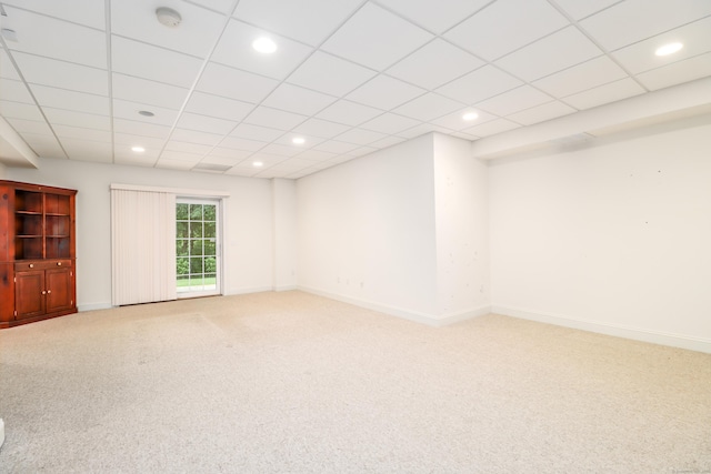 21 Great Heron Ln Unit 21, Brookfield, CT 06804 - spare room featuring light carpet, recessed lighting, and a drop ceiling