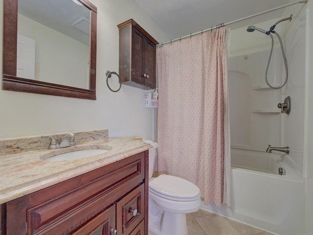 15 Courtney Ln, Killingly, CT 06241 - bathroom with vanity, tile patterned floors, and shower / bath combination with curtain
