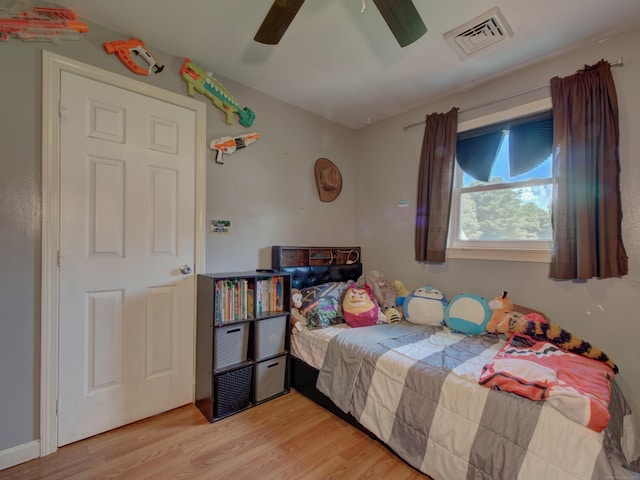 15 Courtney Ln, Killingly, CT 06241 - bedroom featuring light wood-type flooring and ceiling fan