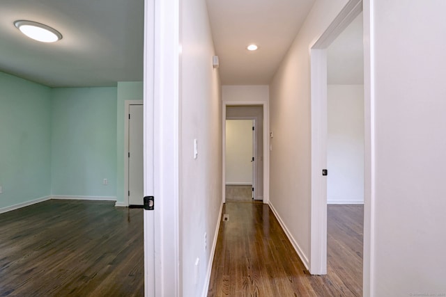 35 Millo Dr, Monroe, CT 06468 - hall with dark wood-style flooring and recessed lighting