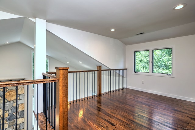 35 Millo Dr, Monroe, CT 06468 - empty room with wood finished floors, lofted ceiling, and recessed lighting