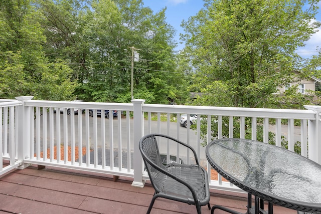 152 Lincoln St Unit 17, Waterbury, CT 06710 - wooden terrace with outdoor dining space