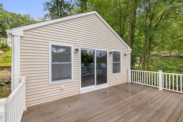 145 Lakeview Dr, Colchester, CT 06415 - view of wooden terrace