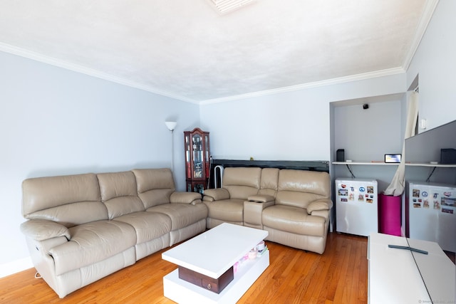 26 Stevens Pl Unit 26, Rocky Hill, CT 06067 - living area featuring light wood-style floors and ornamental molding