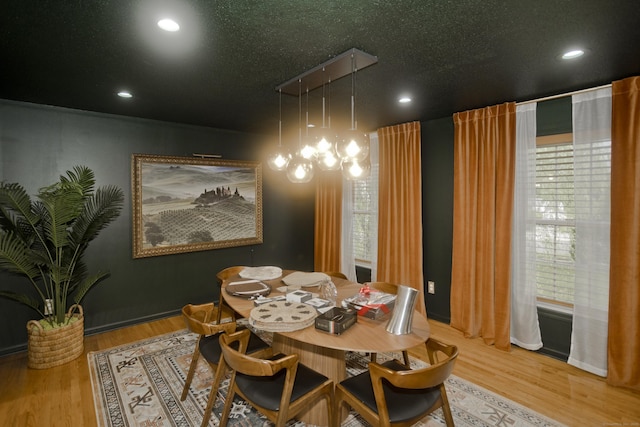 120 Scenic View Dr, Middletown, CT 06457 - dining area with light wood-style flooring and recessed lighting