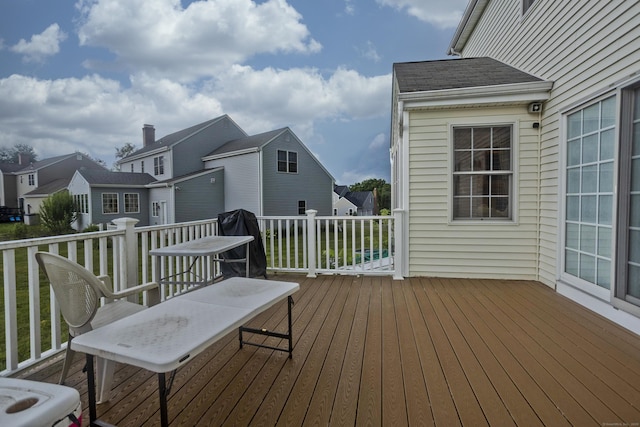 120 Scenic View Dr, Middletown, CT 06457 - wooden terrace featuring a residential view