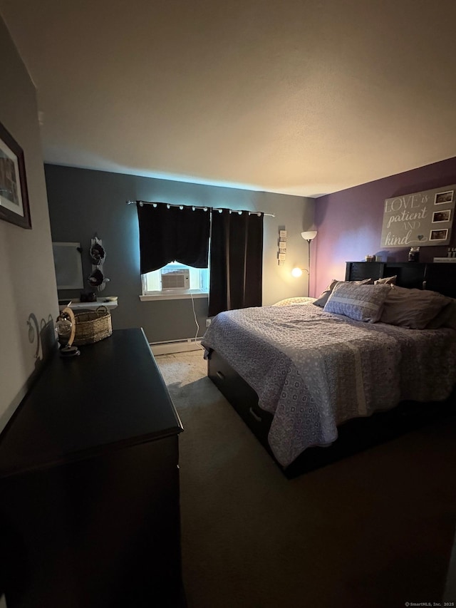 80 Beths Ave Apt 3, Bristol, CT 06010 - carpeted bedroom with a baseboard heating unit and cooling unit