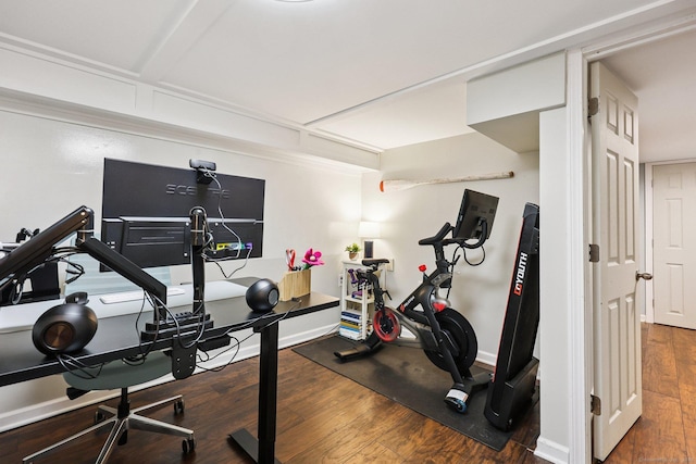 103 Glenwood Rd, Clinton, CT 06413 - workout area with wood finished floors