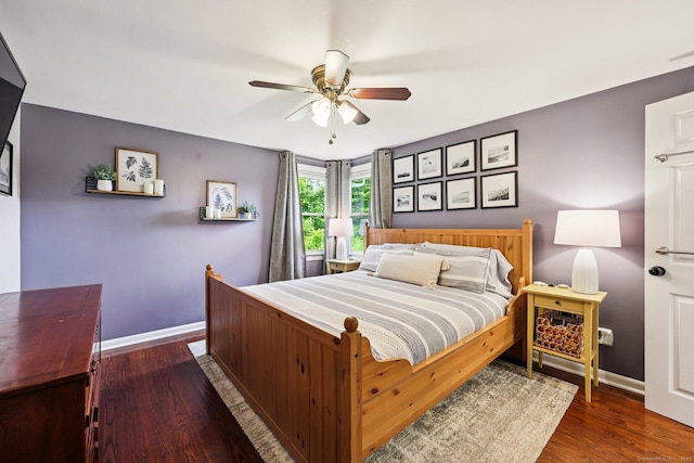 103 Glenwood Rd, Clinton, CT 06413 - bedroom with wood finished floors and ceiling fan