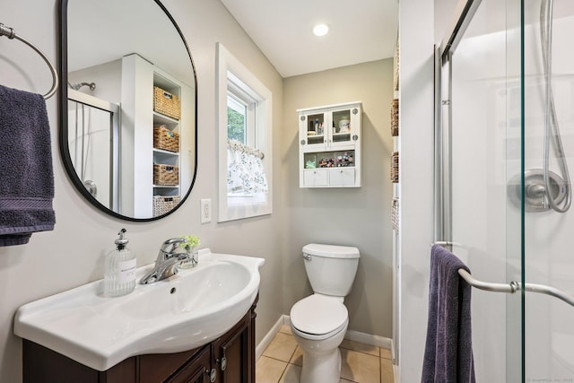 103 Glenwood Rd, Clinton, CT 06413 - full bath featuring a shower stall, vanity, and tile patterned flooring