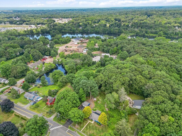 103 Glenwood Rd, Clinton, CT 06413 - aerial view of property's location with a heavily wooded area and a nearby body of water