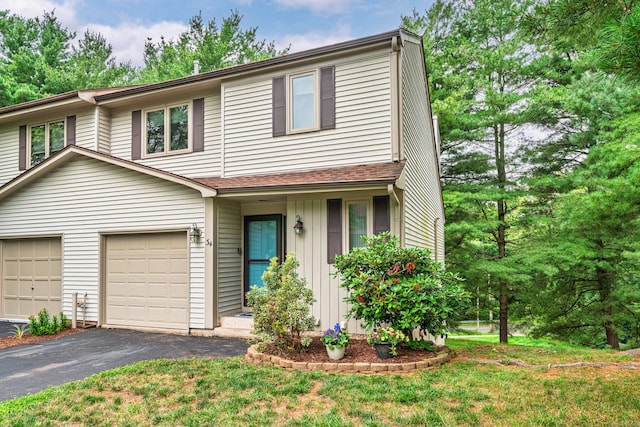 34 Cortland Way Unit 34, Newington, CT 06111 - view of front of home with driveway, a garage, and a front yard