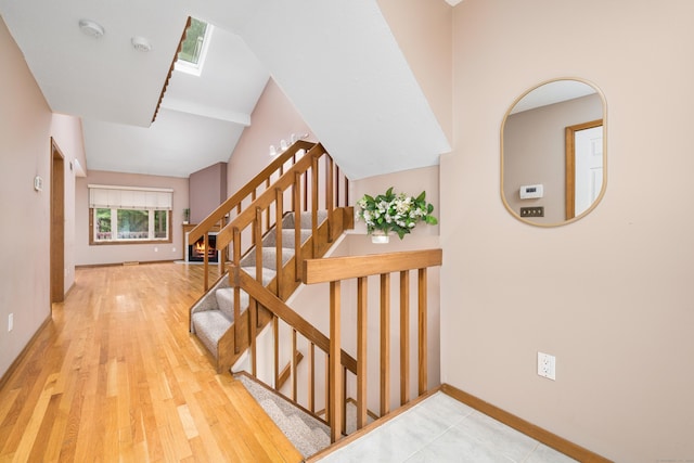 34 Cortland Way Unit 34, Newington, CT 06111 - staircase with baseboards and wood finished floors