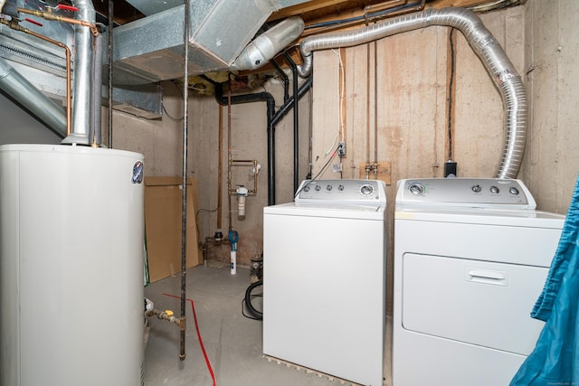 34 Cortland Way Unit 34, Newington, CT 06111 - laundry area with water heater and washer and dryer