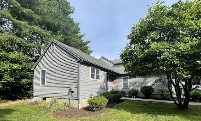 1 Rushford Meade Unit 1, Granby, CT 06035 - view of home's exterior featuring a lawn and a shingled roof