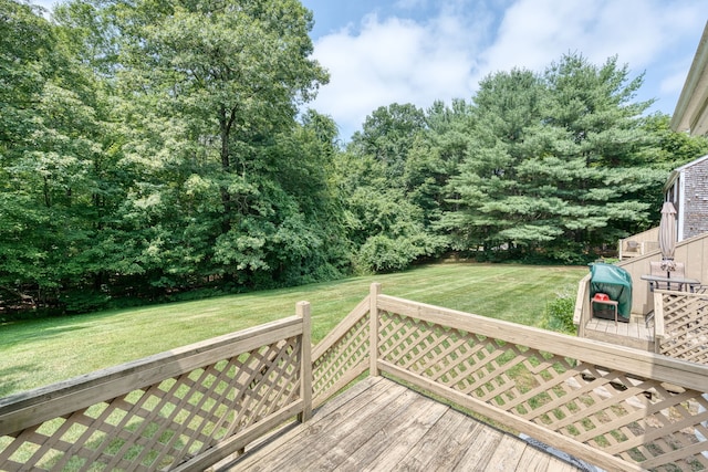 120 Songbird Ln Unit 120, Farmington, CT 06032 - deck featuring a lawn