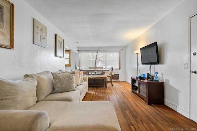 11 Bedford Ave Apt J2, Norwalk, CT 06850 - living room with wood finished floors and baseboards