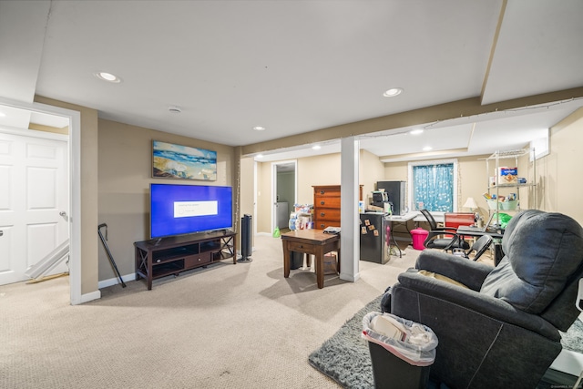 1 Oakridge Dr, Enfield, CT 06082 - living area with light colored carpet and recessed lighting
