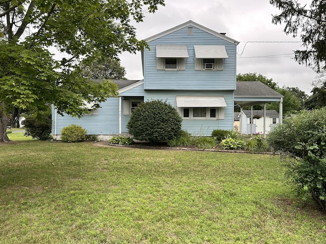 52 Midland Rd, Windsor Locks, CT 06096 - view of front of home with a front yard and roof with shingles
